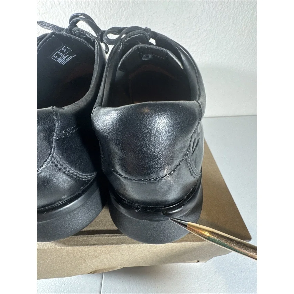 Clarks Kempton Run Men's Size 13 M Black Leather Oxford Dress Shoes Church Work